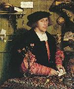 Hans holbein the younger Portrait of the Merchant Georg Gisze oil painting reproduction